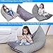 Stuffed Animal Bean Bag Chair Kids Toy Storage Organizer Stuffie Seat, Foldable Floor Chair Sofa Toy Storage Bean Bag Chair Seat for Kids, Teens and Adults | Extra Large | Super Soft Velvet (Velvet)
