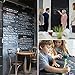 Vinyl Chalkboard Wall Decal 17.2 Inches by 9.84 Feet 3 Chalk Markers and 16 Chalkboard Labels for Jar Included - Lunaoo Chalk Board Covering to Inspire Creative Play