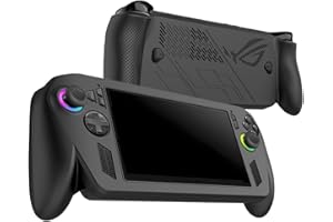 FJIASTB Case for ASUS ROG Xbox Ally/Ally X, Kids-Friendly Soft Silicone Protective Cover, Shockproof (Black)