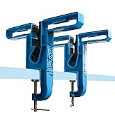 Winterial Snowboard and Ski Vise, Set of Two Non-Slip Vice Grips with Horizontal Vertical Working Positions for Tuning, Repair and Waxing/Rubber Brake Retainers and Secure Board Grip Arm