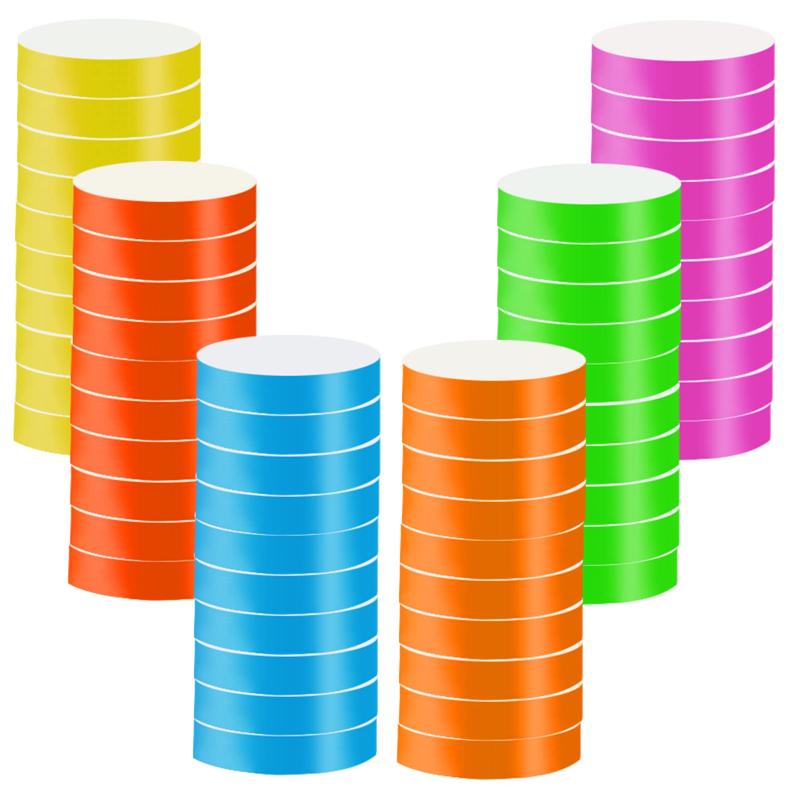 6 Colors Paper Wristbands Events 2400 Pcs Waterproof Paper Wristbands Colorful Entrance Wristbands Entrance Wristbands for Events Party Event Wristbands for Events Party Festivals Concerts Fairs