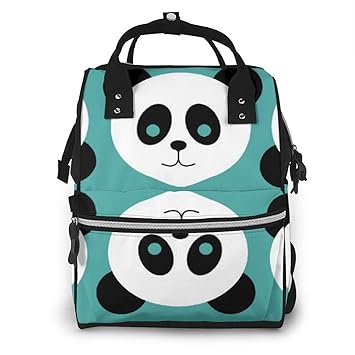 panda blue diaper bag