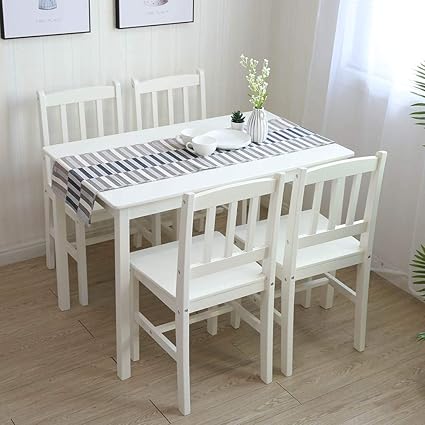 Tischgruppe mit 1 Tisch 4 Stühle Essgruppe Esstischset Sitzgruppe