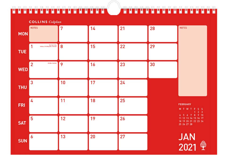 Collins Colplan A4 CMC 2021 Memo Calendar, CMCA4-21