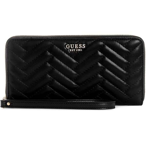 Amazon.com: GUESS Kori Large Zip Around Wallet, Beige