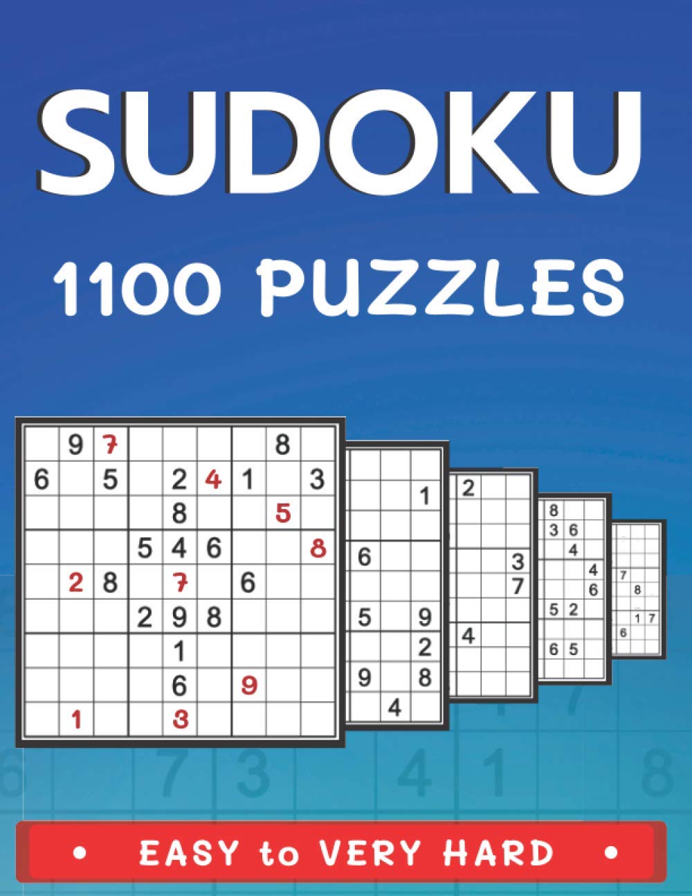 1100 sudoku puzzles easy to very hard sudoku puzzle book with solutions for adults and teens 192 easy 240 medium 300 hard 368 expert volume 2 b alisscia 9798554682551 amazon com books