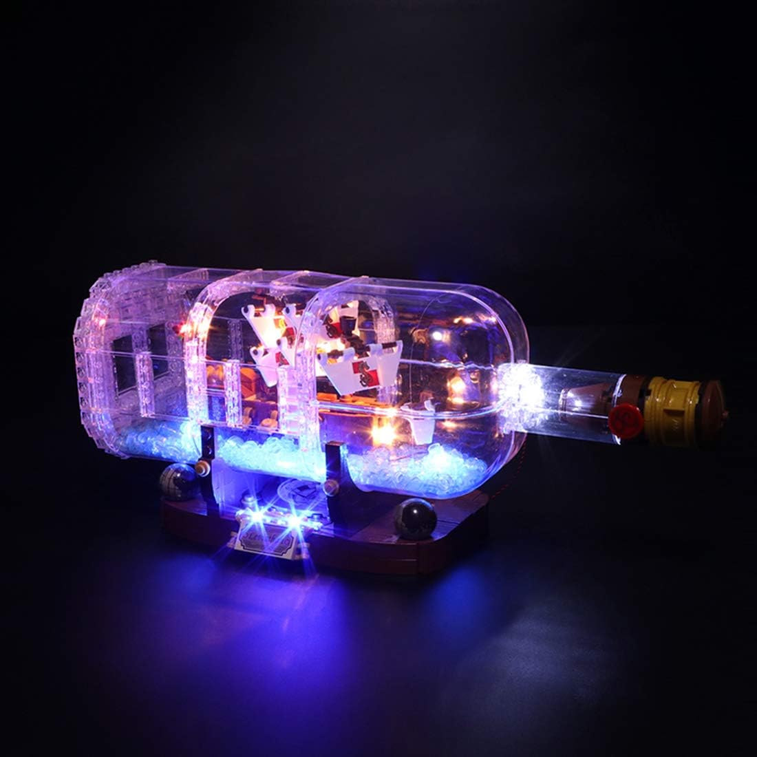 POXL Led Lighting Kit for Ship in a Bottle - Led Light Set Compatible with Lego 21313 - Not Include The Lego Set