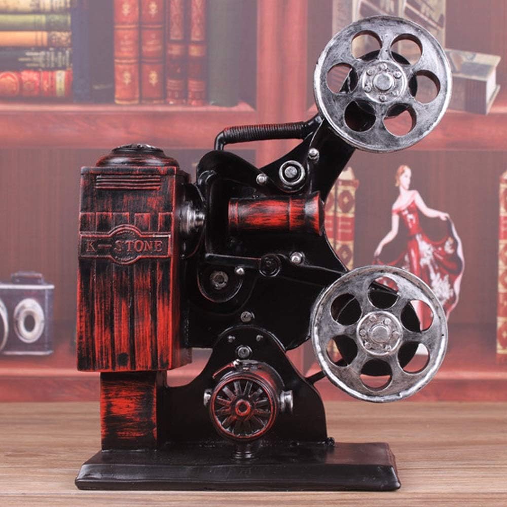 RJJ Retro Projector Model Resin Crafts Studio Bar Window Dressing Props Ornaments 26 * 11 * 35cm Elegant