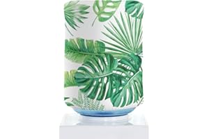 BAOZOON 5 Gallon Water Dispenser Barrel Dust Cover High Stretchy Durable Water Bucket Protector Covers for Water Cooler Reusable 5 Gallon Water Bottle Cover for Home Office(Green Plants)
