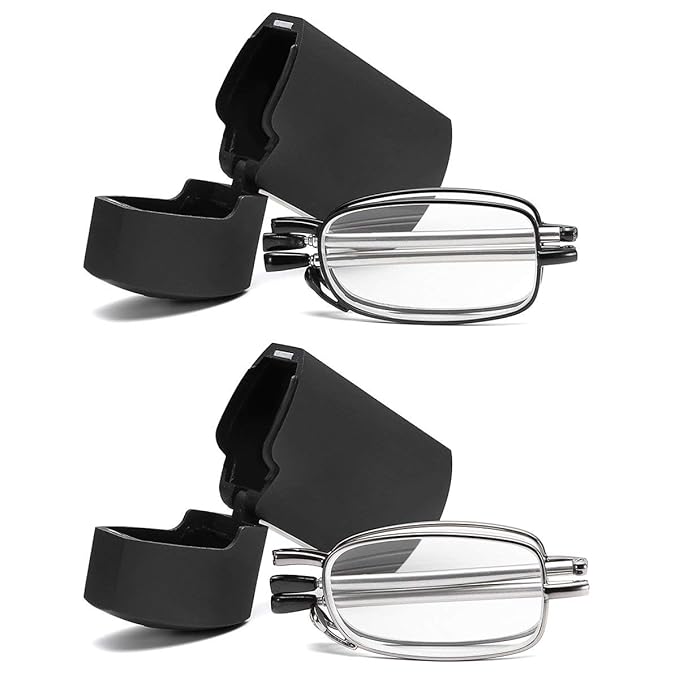 Buy FEISEDY Folding Glasses 2 Pair Unisex Eyewear Compact Glasses with
