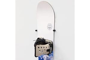 StoreYourBoard Cinch Minimalist Snowboard Wall Mount, Indoor Display Storage Rack