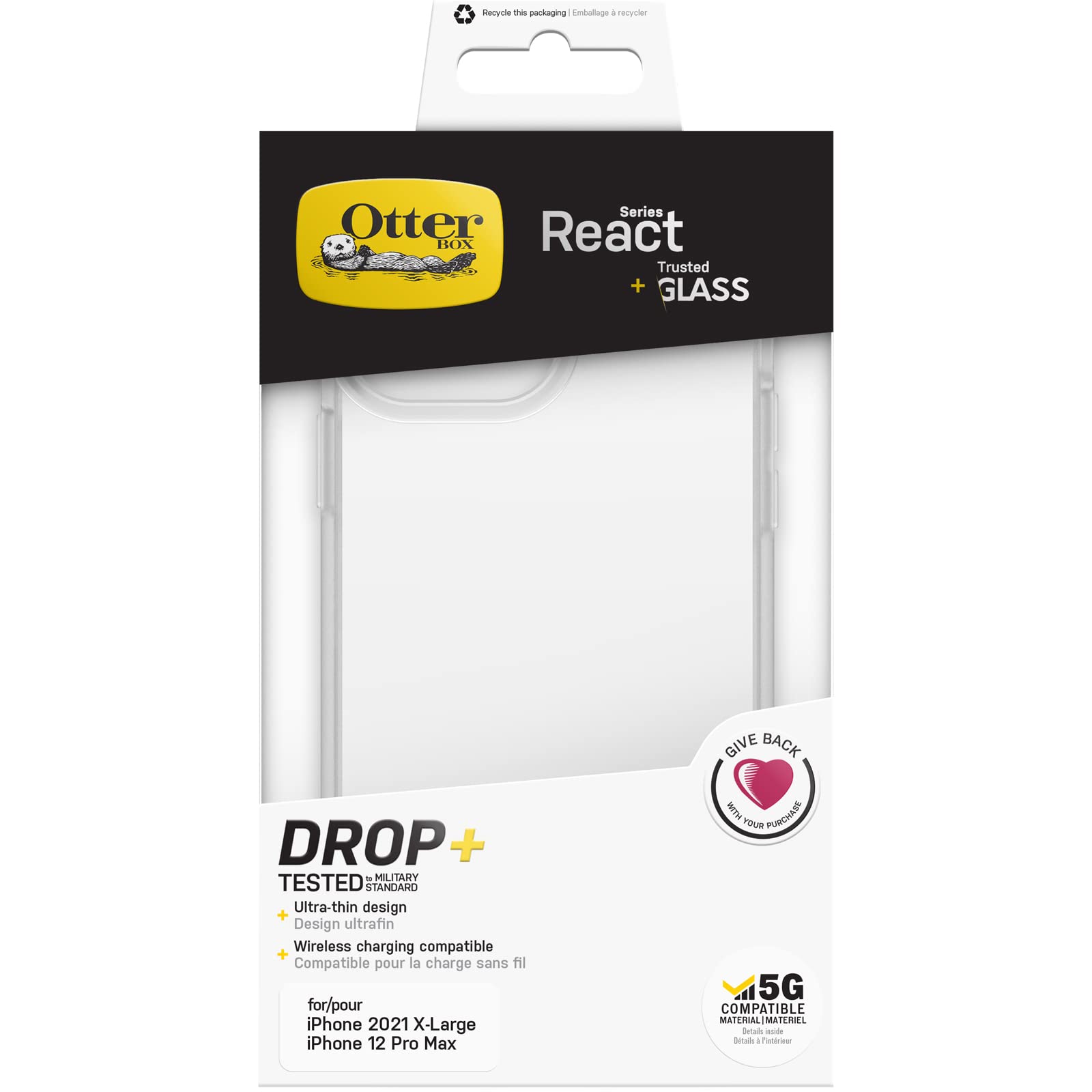 Otterbox React+Trusted GLASS13PROMAX/12PROMAX CLR
