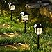 MAGGIFT Solar Pathway Lights, 8 Lumens, Black, 6 Pack, Waterproof, Easy to Install, Decorative, Solar Powered