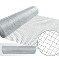 1/4 Hardware Cloth 36 x 50 23 gauge Galvanized Welded Wire Metal Mesh Roll Vegetables Garden Rabbit Fencing Snake Fence for Chicken Run Critters Rattlesnake Gopher Racoons Opossum Rehab Cage Window