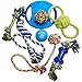 Otterly Pets Dog Toys (8-Pack) - Assorted Tough Ropes and a Single Near Indestructible Natural Rubber Ball for Small to Medium Dogs