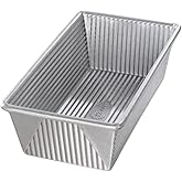USA Pan Bakeware Aluminized Steel Loaf Pan, 5"D x 10"W x 3"H, 1.5 Pound