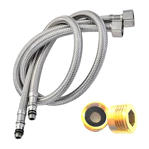 Pack of 2 Tap Tails Flexi Pipes for Kitchen/Basin Monobloc Mixer Taps