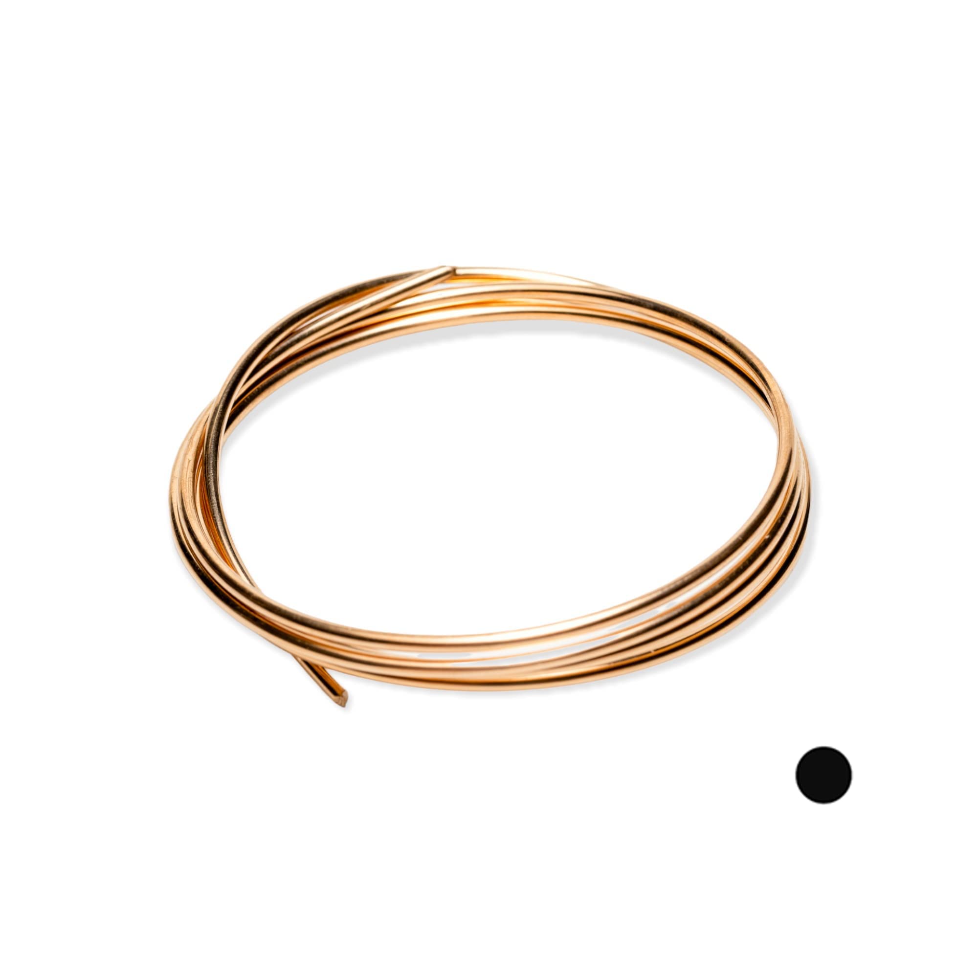 18 Gauge, Bronze Wire, Round, Dead Soft, CDA #521-5FT from Craft Wire