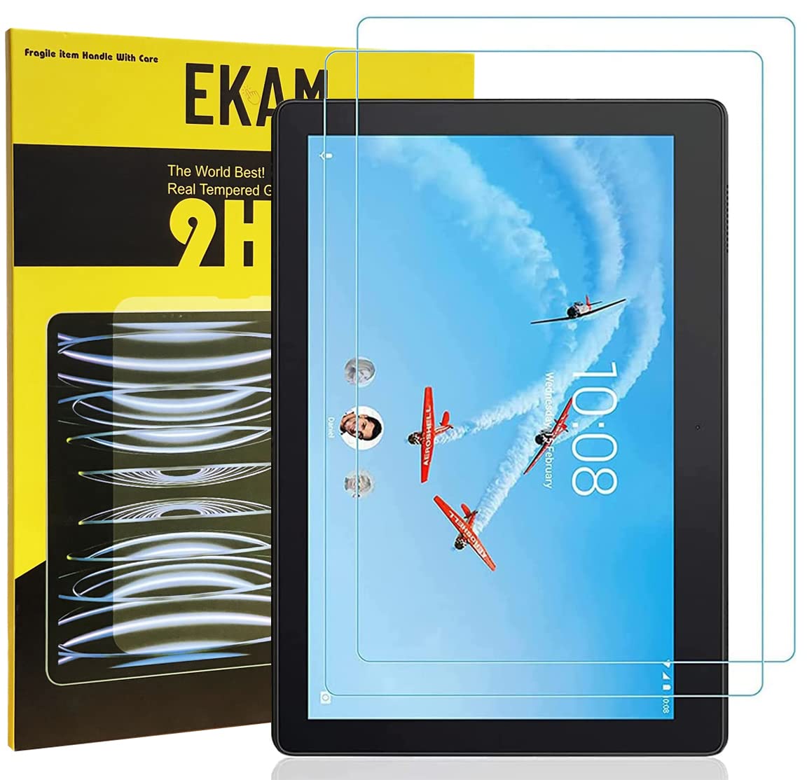 MOBILE STUFF LIMITED [2-Pack] Screen Protector for Lenovo Tab P10 Tempered Glass for Lenovo Tab P10