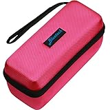 Hard Travel Case For Bose Mini II & Bose Soundlink Mini Bluetooth Portable Speaker - Carry Case for Speaker, Wall Charger, Charging Cradle & Silicone Cover, Pink, By Bluetech