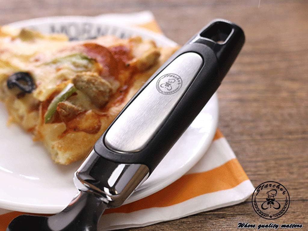 Starchef Cake Pizza Pie Server, Cutter,Slicer Divider,Cutting Spatula,Turner,Double-Blades Design,Soft Grip,Stainless Steel - Image 5