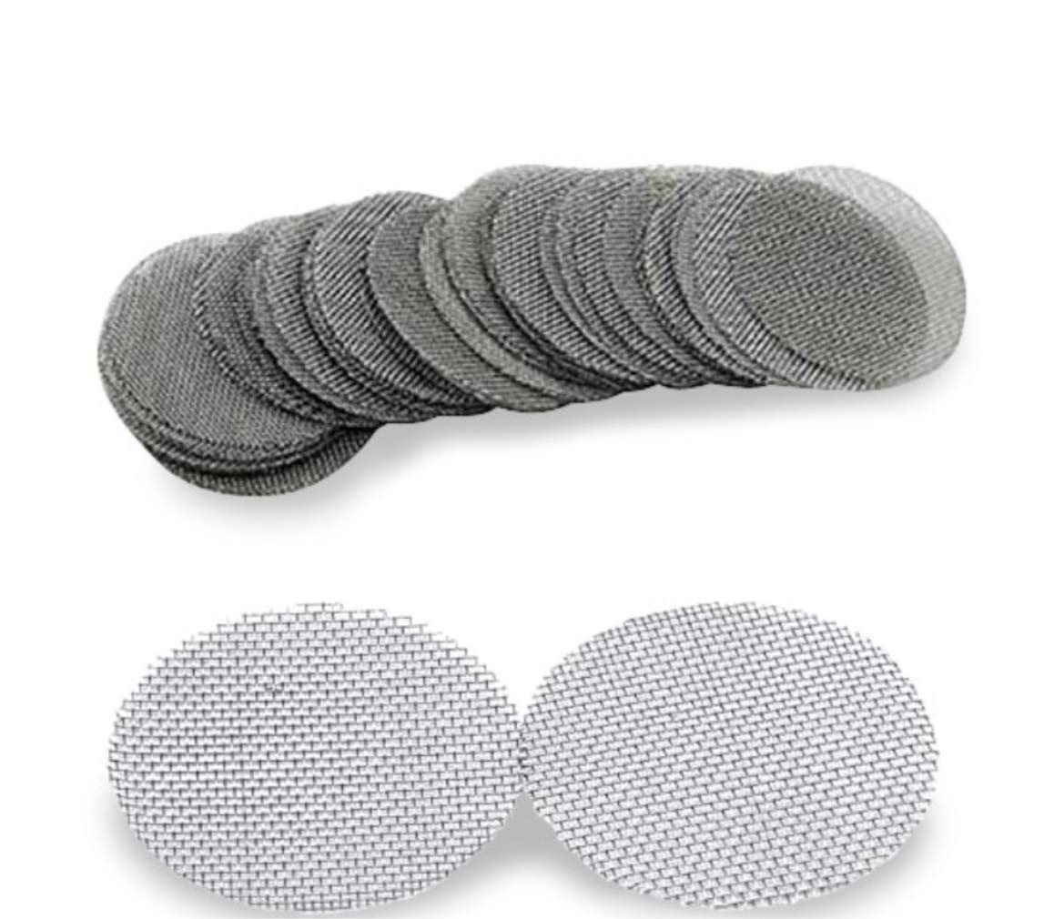 200 Pieces Stainless Steel Pipe Screens - Smoking Pipe Filters Screens for Pipes & More - 15mm (0.6in) - Gauze Ash Catcher Smoking Screen (200 Pack)