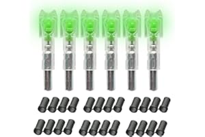 JIANZD 6PCS Led Lighted Nocks for Arrows with .285 .297 .300 .305 Inside Diameter