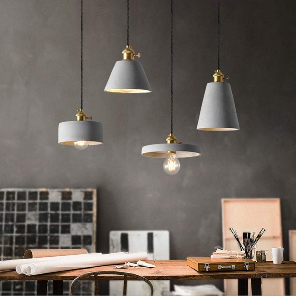 DLGGO Vintage Industrie LED Pendelleuchte ， Metall Loft