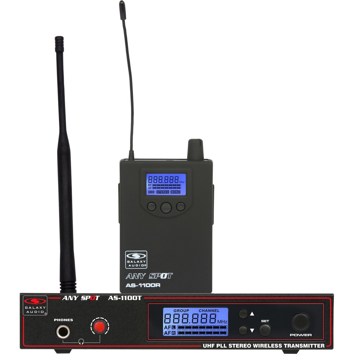 Galaxy Audio AS-1100 L | 120 Channel Selectable Wireless Personal Monitor