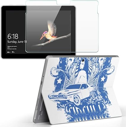Amazon Igsticker Surface Go Surface Go 2 専用スキンシール ガラスフィルム セット 液晶保護 フィルム ステッカー アクセサリー 保護 ユニーク 人物 車 イラスト スマコレ 家電 カメラ