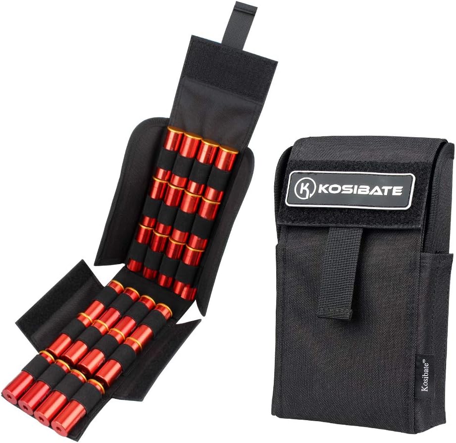 Kosibate Molle Shotgun Shell Holder Pouch, Tactical 25 Rounds Reload