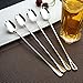 TeamFar Long Spoon, 7 ¾ Inch Long Handle Mixing Stirring Spoons Stainless Steel, For Ice Tea Coffee Cocktail Espresso Ice Cream - Set of 8