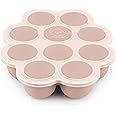 KeaBabies Silicone Baby Food Freezer Tray with Clip-on Lid, 2oz x 10 Pods Baby Food Freezer Molds, Breast Milk Freezer Tray, Dishwasher, Microwave, BPA-Free Baby Food Storage Tray (Dusk)