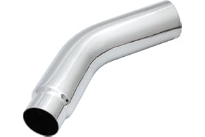 Chromed Exhaust Elbow,5" * 23", 4"ID, 45 Degree