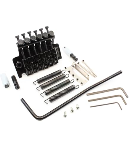 43mm Guitar Nut For Floyd Rose 43mm Guitar Locking Nut - Black Double-Lock For Systems Floyd Rose Tremolo