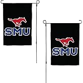 Desert Cactus SMU Mustangs Garden Flag – 19 x 12 inch Southern Methodist University Banner, For Outdoor Display and Events (Design A)