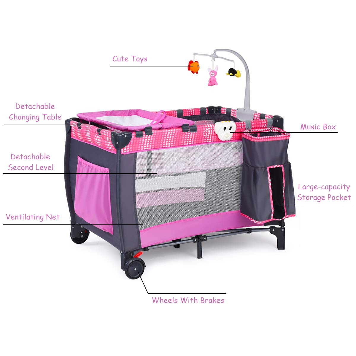 costzon baby playard 3 in 1