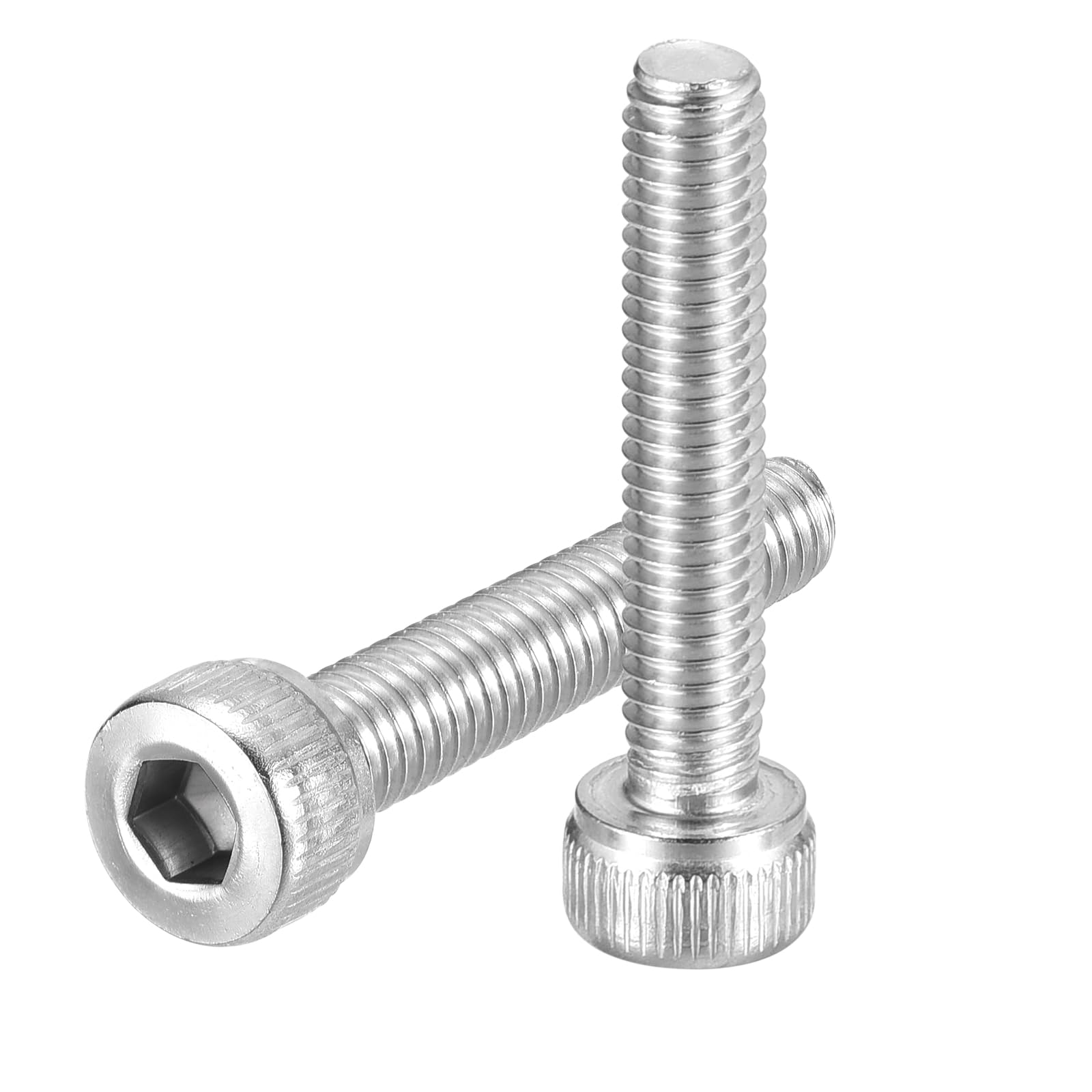uxcell Hex Socket Bolts (M4-0.7x25), 304 Stainless Steel Hex Socket Drive Screw, Silver Tone, 50 Pcs — image 1