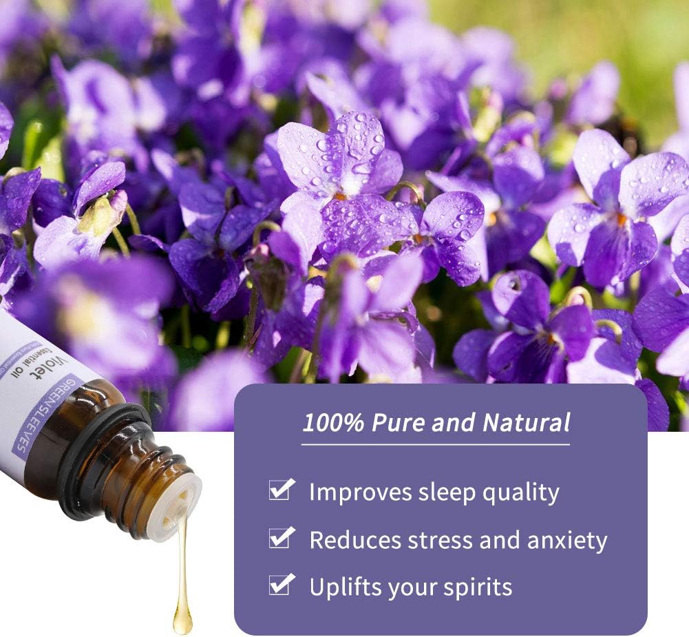 GREENSLEEVES Violet Essential Oil 10ml, 100% Pure Therapeutic Grade Oils (Violet) - Image 3