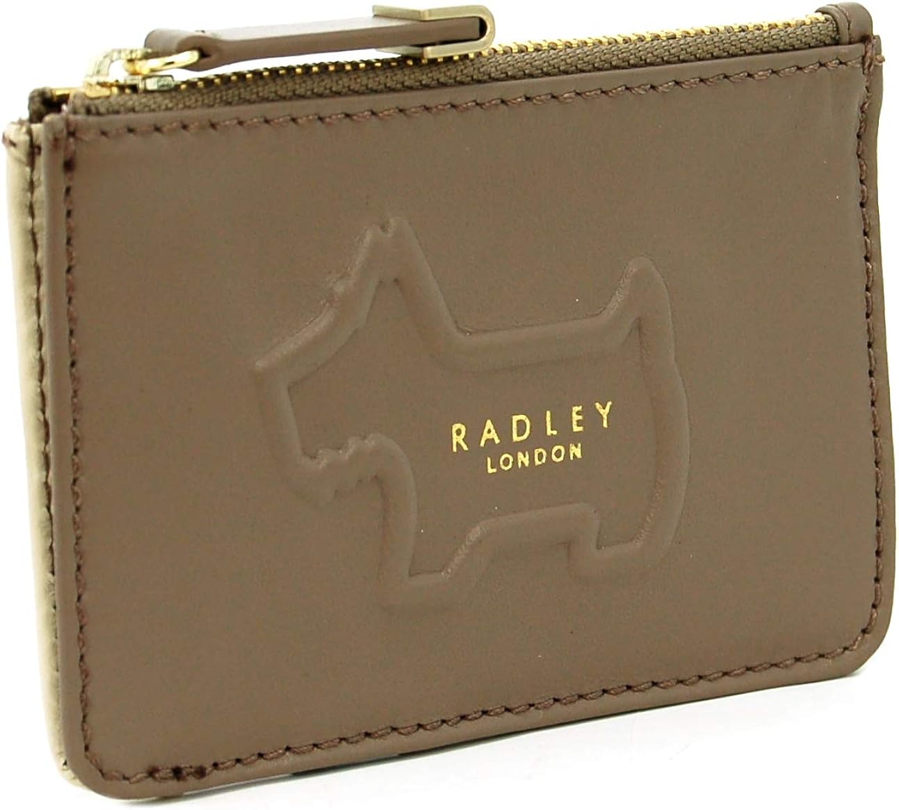 RADLEY Small Leather Zip Top Coin Purse Card Holder Shadow in Brown/Taupe Amazon.co.uk Shoes