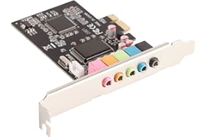 Sound Card 6 Channels Stereo Desktop Conversion Hardware With Driver Cd Pcie Interface 5. Internal Adapter For Pc 7 Xp 32 64 