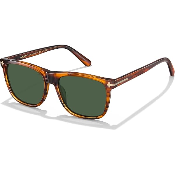 AVAWAY Square Polarized Sunglasses for Men: UV400 Protection  display picture 1