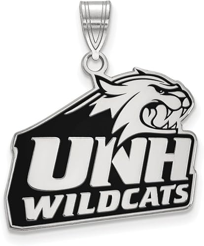 Amazon Sterling S Rh P Logoart ニューハンプシャー大学 ラージエナメルペンダント ネックレス 通販