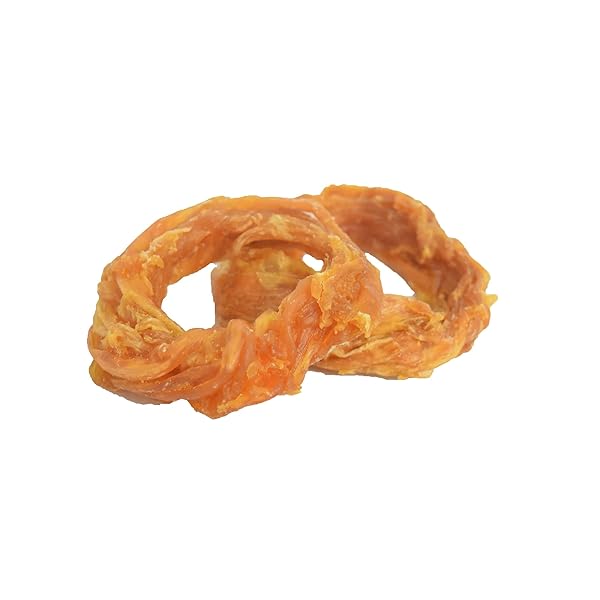 ULTRA CHEWY TURKEY TENDON RINGS FOR DOGS – PREMIUM ALL-NATURAL TENDONS, HYPOALLERGENIC TREATS, EASY TO DIGEST, ALTERNATIVE TO RAWHIDE (6 PACK)