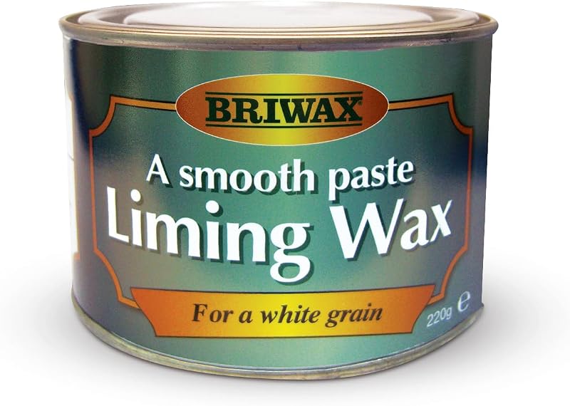 Briwax Liming Wax White BW7101000010 220g Whitewashed Wood Grain Finish