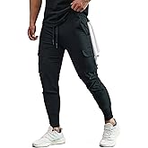 AHA SELECTED Men's Sweatpants All Condition Cargo Jogger Quick Dry Breathable Stretchy Waterproof Running Workout