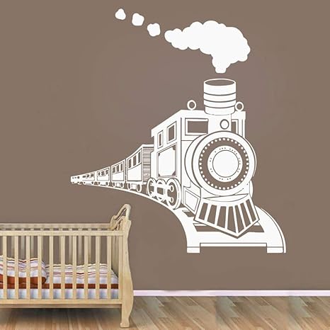 woyaofal Calcomanía de Pared de Tren de Dibujos Animados para bebés