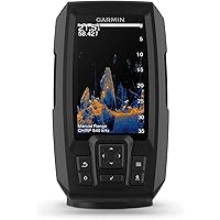 Garmin Striker Vivid 4cv, Easy-to-Use 4-inch Color Fishfinder and Sonar Transducer, Vivid Scanning Sonar Color Palettes (010-