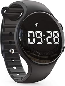 synwee Kids Led Pedometer Watch, Digital Steps Tracker, Non-Bluetooth, Vibrating Alarm Clock, Stopwatch, Great Gift for Children Teens Girls Boys