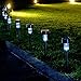 KKC Solar Lights Outdoor, [12Pack] Path Lights, Yard Night Light Stainless Steel Led Pathway Landscape Garden Lighting for Decor, Easy Installation,Waterproof,Snow & Rain Resistant,Xmas